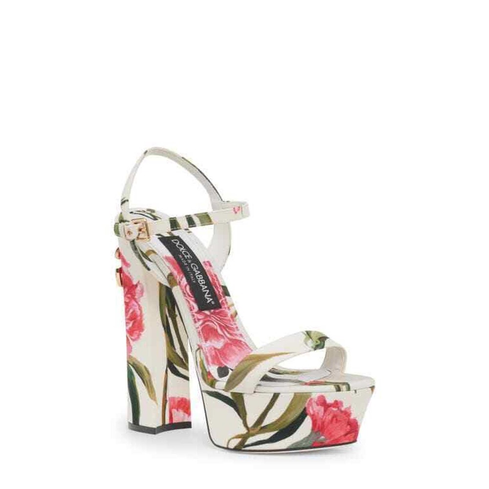 Dolce & Gabbana Women's Keira Floral Block Heel Platform Flowers EUR 36 US 6
